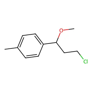 1-(3-chloro-1-methoxypropyl)-4-methylbenzene structure