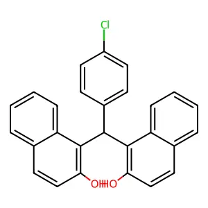Compound C27H19ClO2 structure
