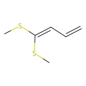 1,3-Butadiene, 1,1-bis(methylthio)- structure