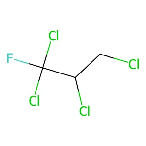1,1,2,3-Tetrachloro-1-fluoropropane structure