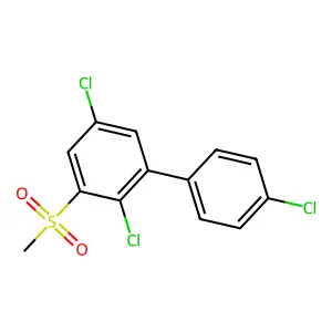 1,1'-Biphenyl, 2,4',5-trichloro-3-(methylsulfonyl)- structure