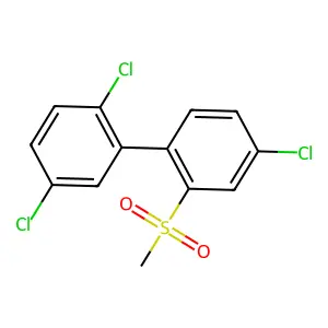 1,1'-Biphenyl, 2',4,5'-trichloro-2-(methylsulfonyl)- structure