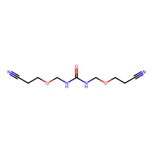 1,3-bis(2-cyanoethoxymethyl)urea structure