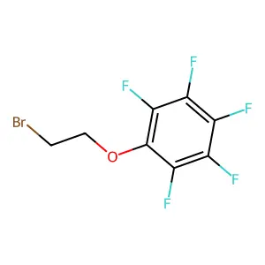 1-(2-bromoethoxy)-2,3,4,5,6-pentafluorobenzene structure