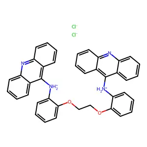 9,9'-Ethylenedioxybis(o-phenyleneimino)bisacridine dihydrochloride structure