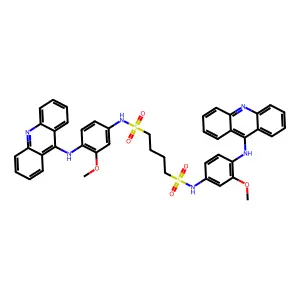 Compound C44H40N6O6S2 structure