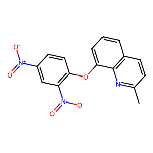1-(2-METHYL(8-QUINOLYLOXY))-2,4-DINITROBENZENE structure
