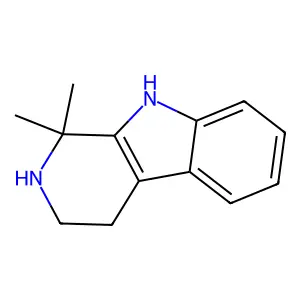 1,1-dimethyl-2,3,4,9-tetrahydropyrido[3,4-b]indole structure