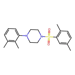 1-(2,3-dimethylphenyl)-4-(2,5-dimethylphenyl)sulfonylpiperazine structure