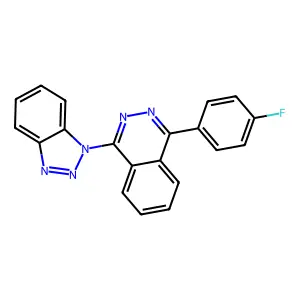 1-(1H-1,2,3-benzotriazol-1-yl)-4-(4-fluorophenyl)phthalazine structure