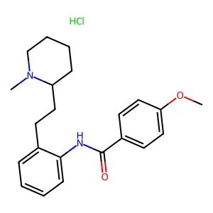 Encainide hydrochloride structure