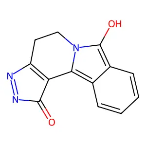 10-hydroxy-4,5,9-triazatetracyclo[7.7.0.02,6.011,16]hexadeca-1(16),2(6),4,10,12,14-hexaen-3-one structure