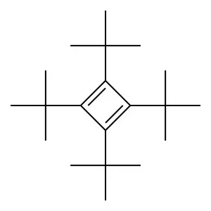 1,3-Cyclobutadiene,1,2,3,4-tetrakis(t-butyl)- structure