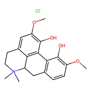 Magnoflorine, chloride structure