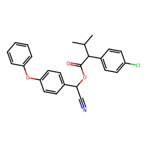 [cyano-(4-phenoxyphenyl)methyl] 2-(4-chlorophenyl)-3-methylbutanoate structure