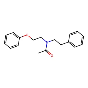N-Phenethyl-N-(2-phenoxyethyl)acetamide structure