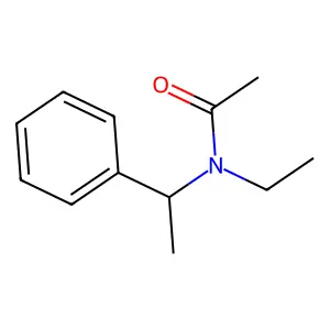 N-Ethyl-N-(1-phenylethyl)acetamide structure