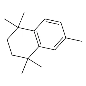 1,1,4,4,6-pentamethyl-2,3-dihydronaphthalene structure