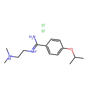 N-(2-Dimethylaminoethyl)-4-isopropoxybenzamidine dihydrochloride structure