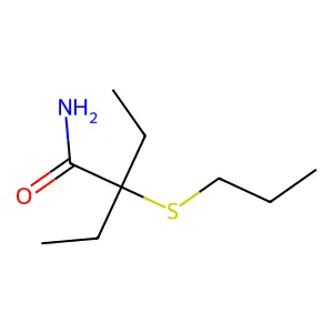 BUTYRAMIDE, 2-ETHYL-2-PROPYLTHIO- structure