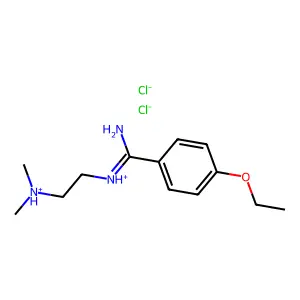 N-(2-Dimethylaminoethyl)-4-ethoxybenzamidine dihydrochloride structure