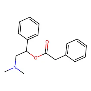 [2-(dimethylamino)-1-phenylethyl] 2-phenylacetate structure