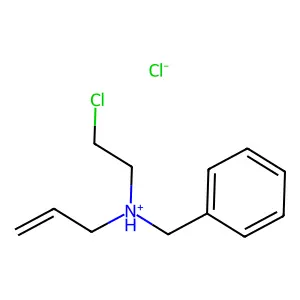 BENZYLAMINE, N-ALLYL-N-(2-CHLOROETHYL)-, HYDROCHLORIDE structure