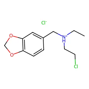 N-(2-Chloroethyl)-N-ethyl-3,4-methylenedioxybenzylamine hydrochloride structure