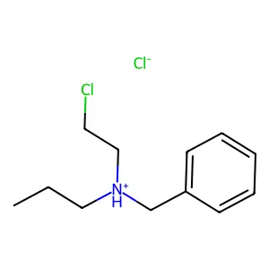 BENZYLAMINE, N-(2-CHLOROETHYL)-N-PROPYL-, HYDROCHLORIDE structure