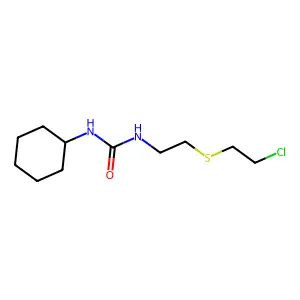 1-[2-(2-chloroethylsulfanyl)ethyl]-3-cyclohexylurea structure