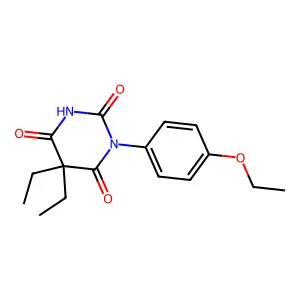 BARBITURIC ACID, 5,5-DIETHYL-1-(p-ETHOXYPHENYL)- structure