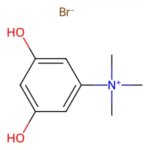 (3,5-dihydroxyphenyl)-trimethylazanium bromide structure