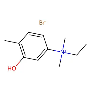 Dimethylethyl(3-hydroxy-p-tolyl)ammonium bromide structure