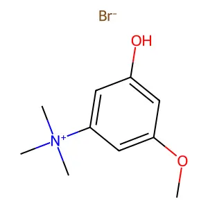 (3-hydroxy-5-methoxyphenyl)-trimethylazanium bromide structure