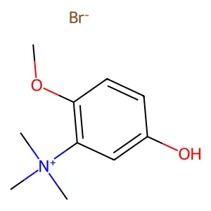 (5-hydroxy-2-methoxyphenyl)-trimethylazanium bromide structure