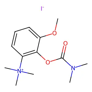 [2-(dimethylcarbamoyloxy)-3-methoxyphenyl]-trimethylazanium iodide structure
