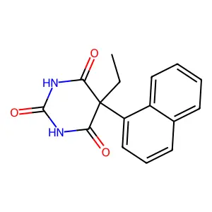 BARBITURIC ACID, 5-ETHYL-5-(1-NAPHTHYL)- structure