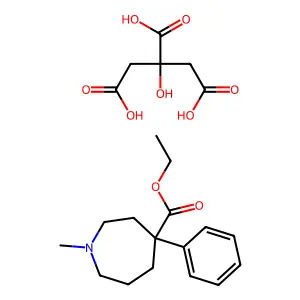 Ethoheptazine citrate structure
