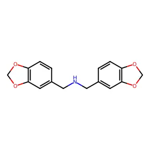 1-(1,3-benzodioxol-5-yl)-N-(1,3-benzodioxol-5-ylmethyl)methanamine structure