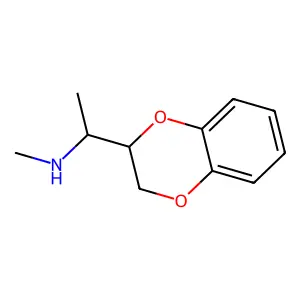 1-(2,3-dihydro-1,4-benzodioxin-2-yl)-N-methylethanamine structure
