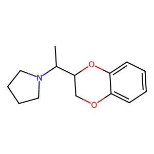 1-[1-(2,3-dihydro-1,4-benzodioxin-3-yl)ethyl]pyrrolidine structure