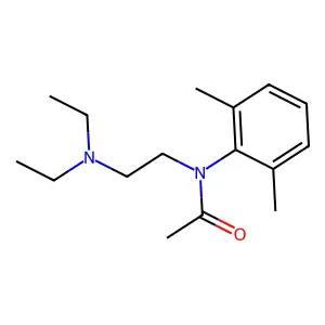 N-[2-(diethylamino)ethyl]-N-(2,6-dimethylphenyl)acetamide structure