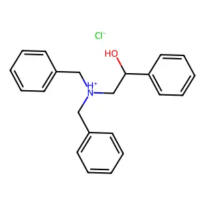 dibenzyl-(2-hydroxy-2-phenylethyl)azanium chloride structure