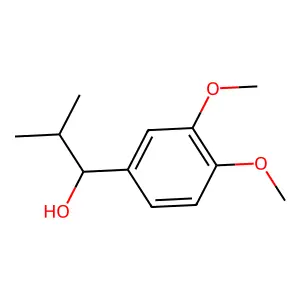 1-(3,4-dimethoxyphenyl)-2-methylpropan-1-ol structure