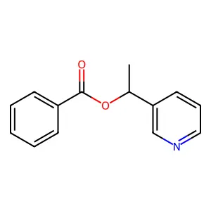 BENZOIC ACID, 1-(3-PYRIDYL)ETHYL ESTER structure