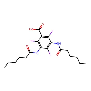 Compound C19H25I3N2O4 structure