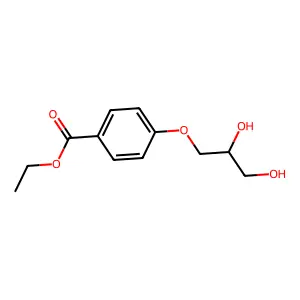 ethyl 4-(2,3-dihydroxypropoxy)benzoate structure
