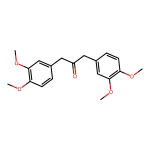 1,3-bis(3,4-dimethoxyphenyl)propan-2-one structure