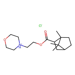 beta-4-Morpholineethyl 2-camphanecarboxylate hydrochloride structure