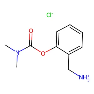 [2-(dimethylcarbamoyloxy)phenyl]methylazanium chloride structure